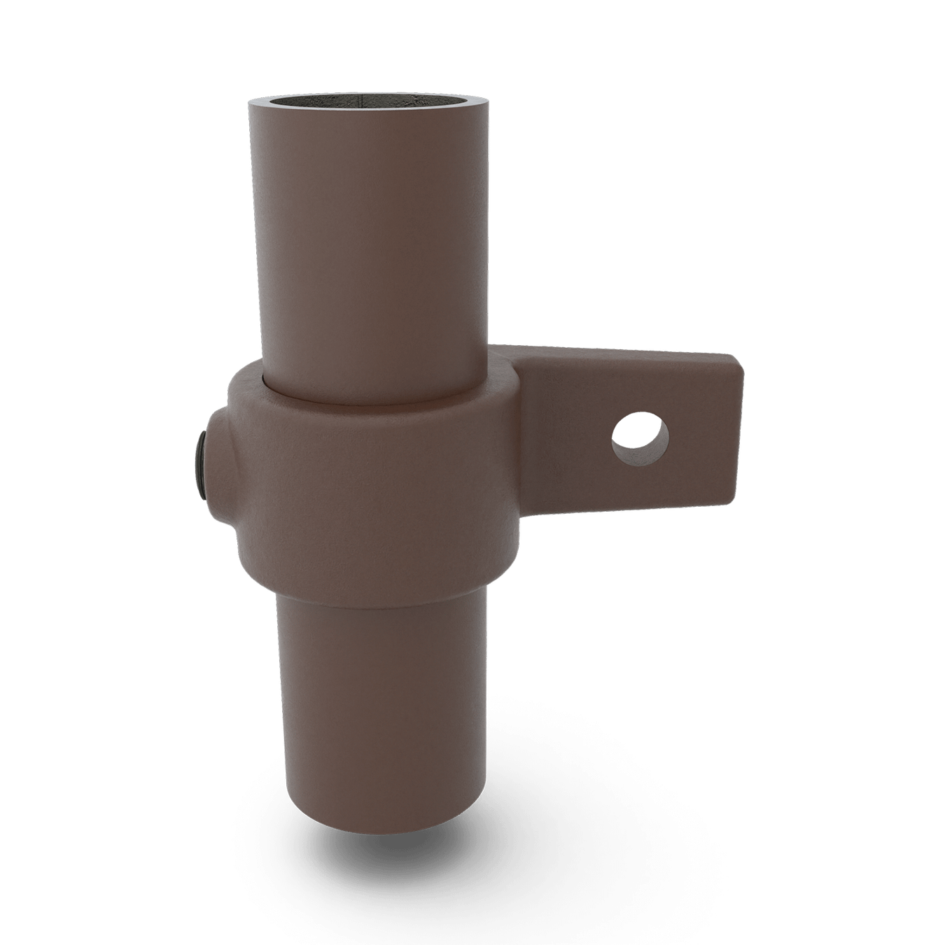 Buiskoppeling Oogdeel enkele lip - vintage bruin-B / 26,9 mm